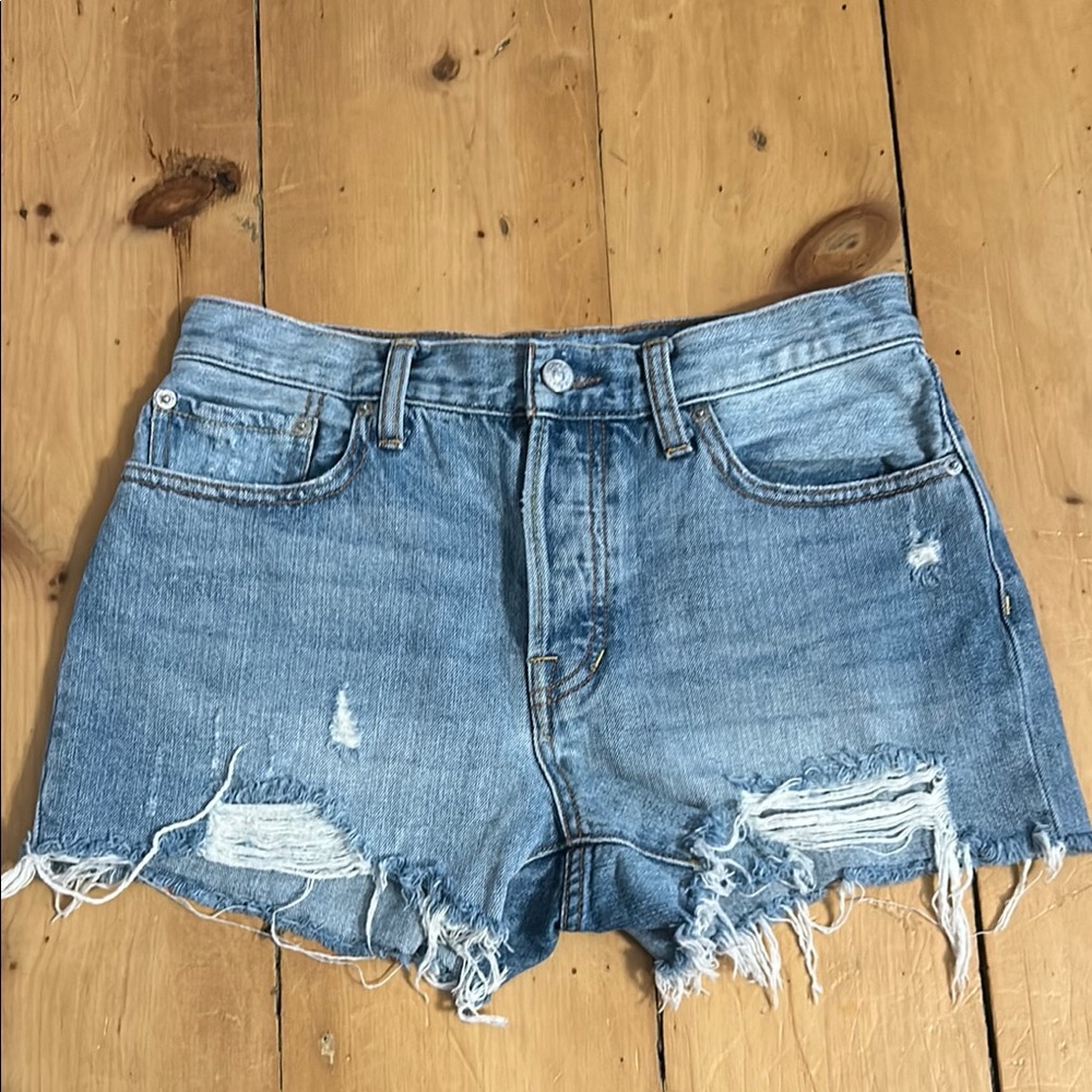 Distressed Denim Women's Shorts